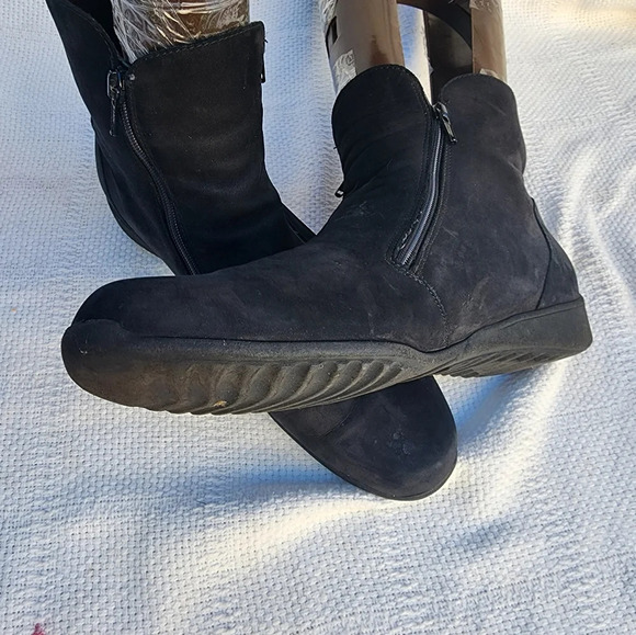 Munro double zip moto ankle boots 10 - Picture 13 of 15